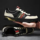 Мужские трендовые Повседневные Дышащие Спортивные кроссовки strassmesh, белые кожаные подростковые Новые повседневные кроссовки для бега 2020