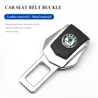 2pcs car safety belt buckles seat belt clip extender safety seatbelt lock buckle for skoda octavia fabia rapid yeti kodiaq super