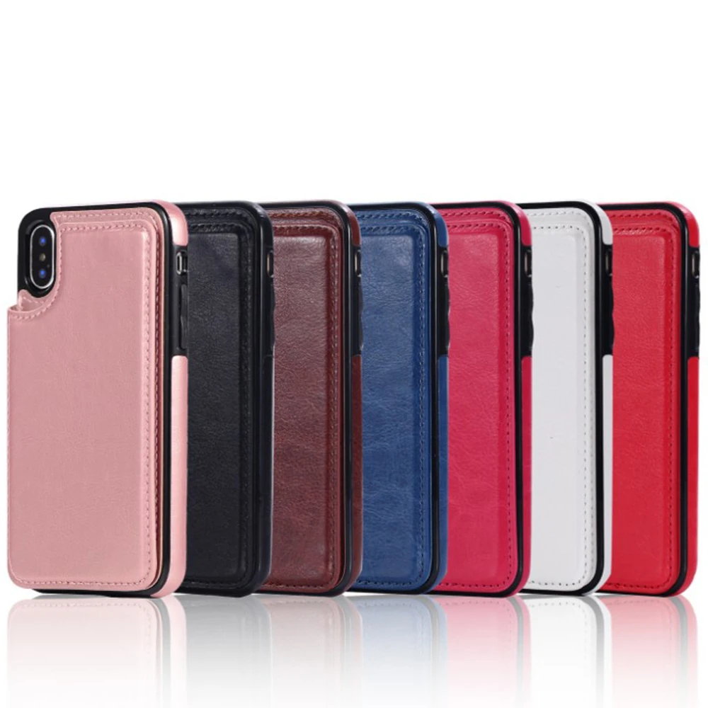 

Retro Leather Magnetic Wallet Kickstand Waterproof Phone Case For iPhone 11 Pro 7 8 6 6S Plus X Xr Xs Max Soft Anti-Knock Covers