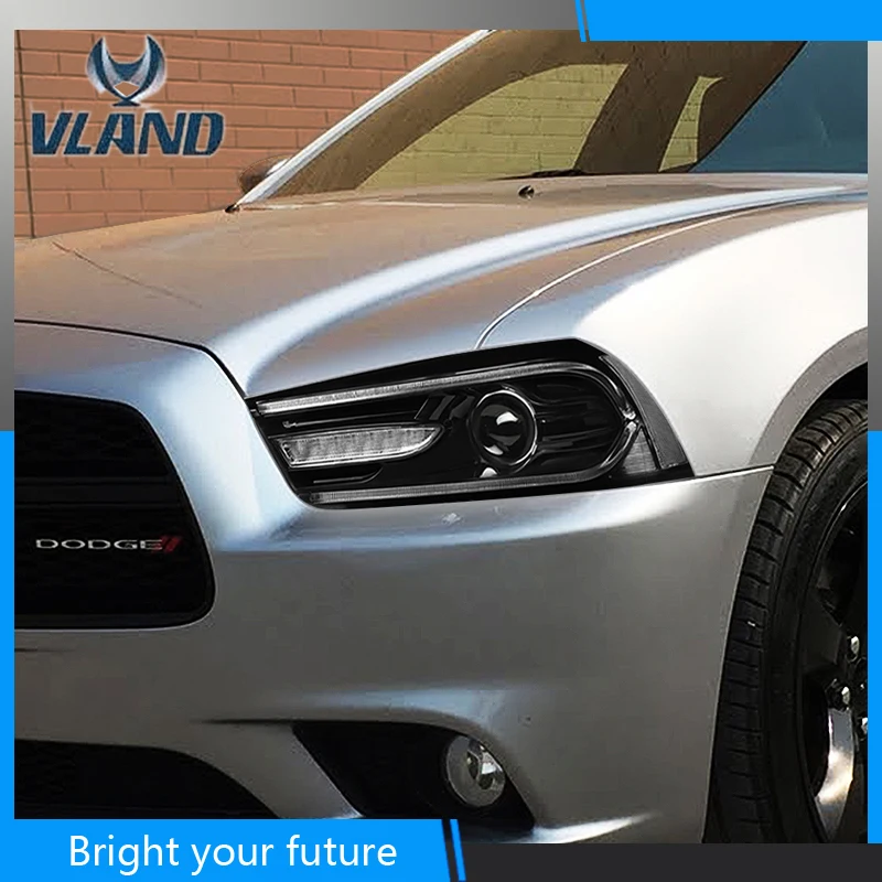 Автомобильная головная лампа для Dodge charger фары 2011 2014 светодиодный передний фонарь
