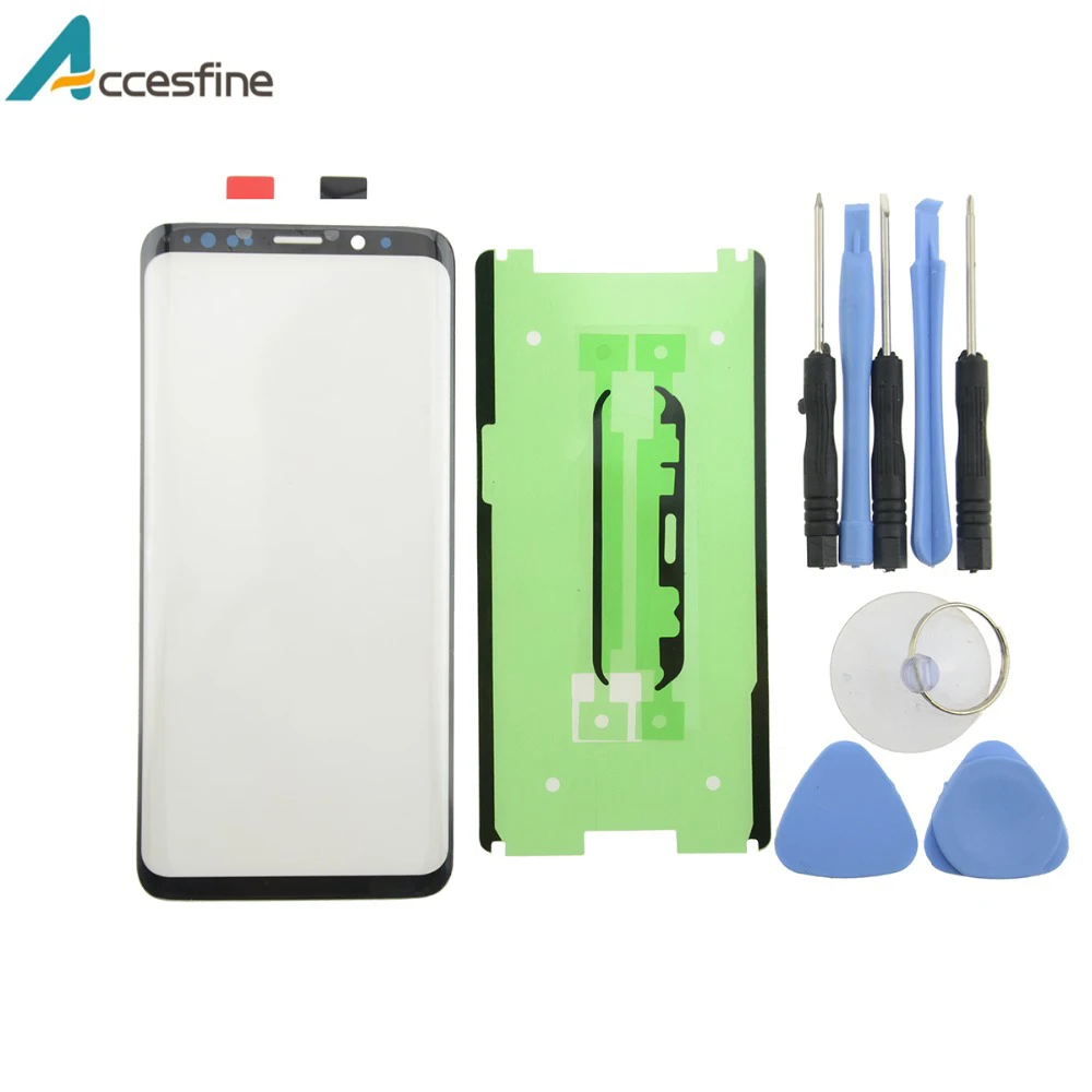 A + черные запасные части ЖК дисплей Передний сенсорный экран внешняя стеклянная