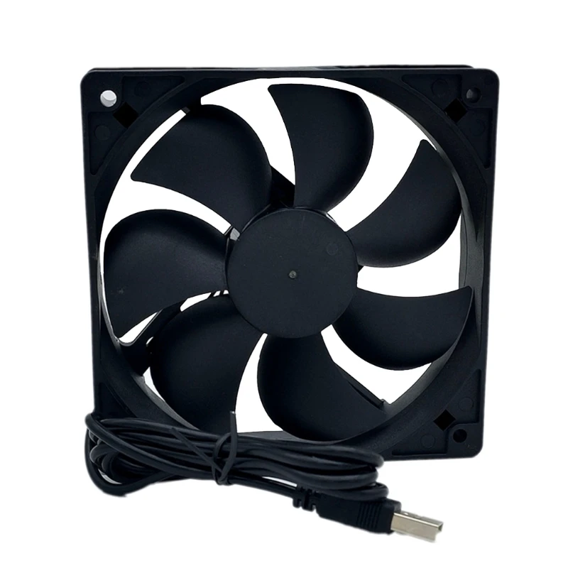 High Speed DC Brushless Cooling Exhaust Fan 120mm 5 V 0.25A CPU Cooler 120x120x25mm 2p Connector Ball Bearing 2200RPM |