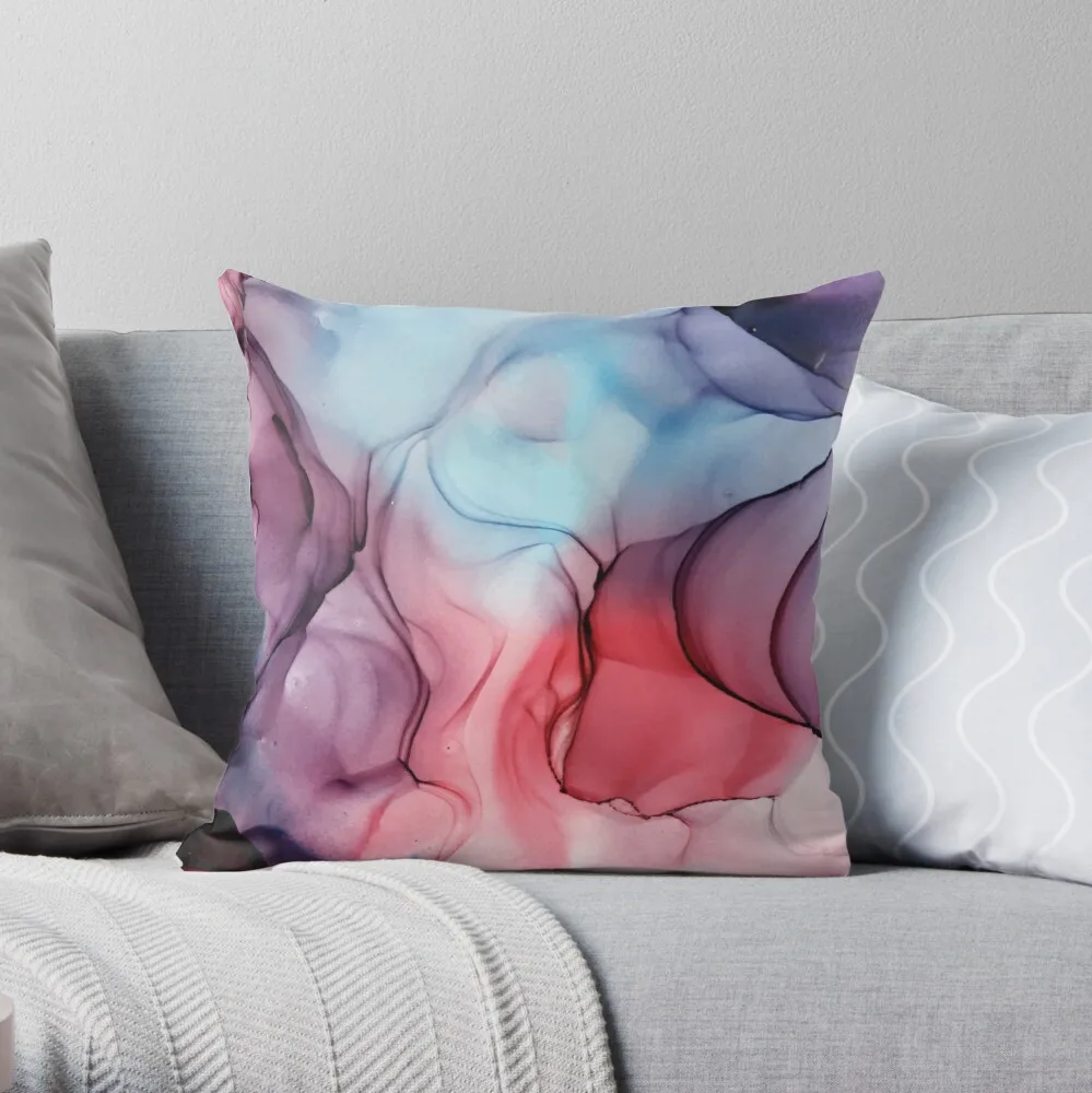 

Flame Fired Alcohol Ink Painting Throw Pillow Pillowcase Cushion Cover Home Decorative Sofa Pillow Cover Cushion Cover