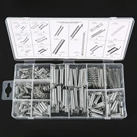 200pcs spring tension spring compression set extension tension spring pressure suit hardware tool with plastic storage box