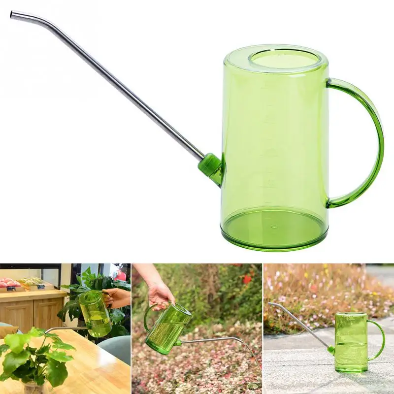 Поливальная пластиковая прозрачная прочная кастрюля из нержавеющей стали для