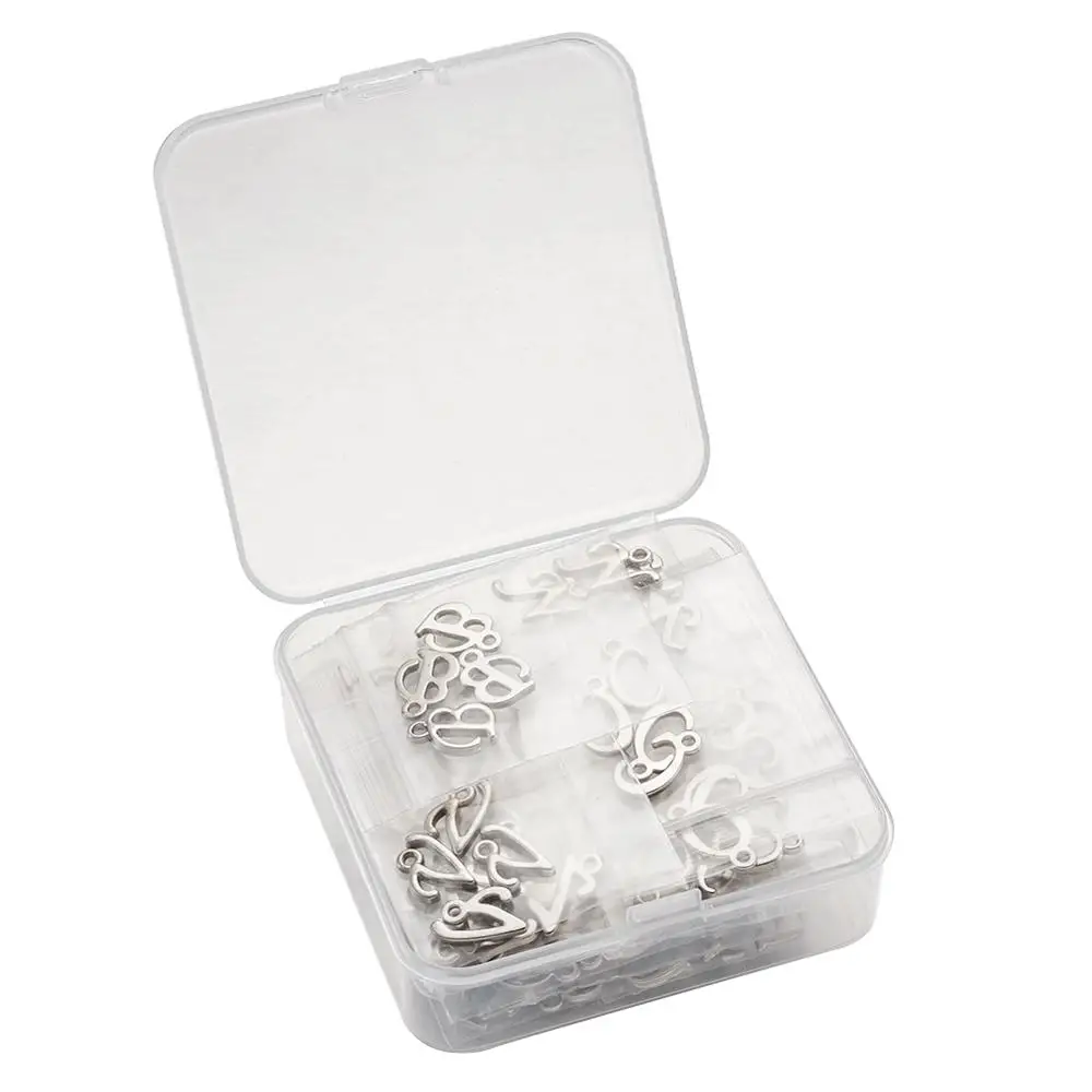 Подвеска из сплава с 26 буквами для людей сделай сам семьи друзей ожерелье браслет