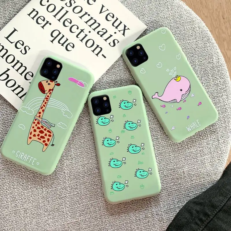 YBD Чехлы ярких цветов для iPhone 7 8 XS 11 pro Max 6s 6 мягкий чехол X XR Funda Coque светящийся Plus |