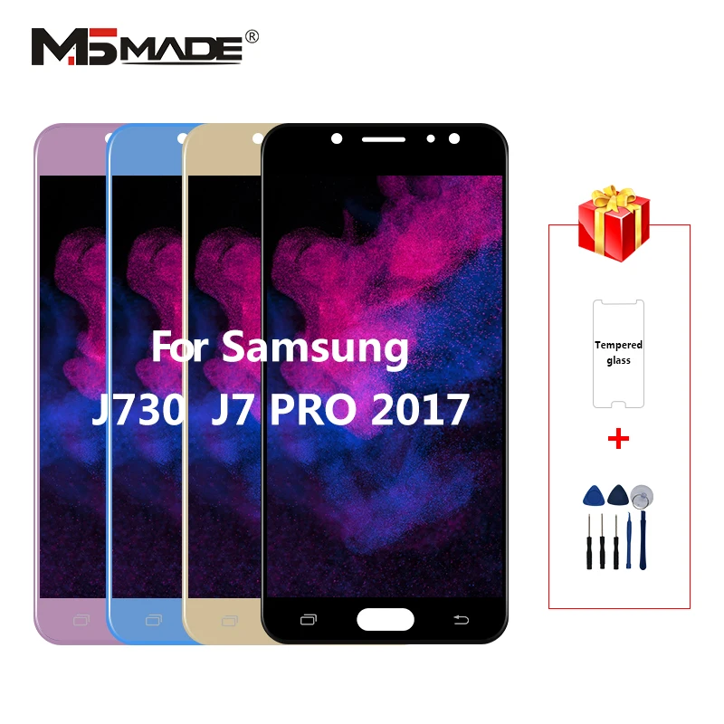 SM-J730GM размер можно регулировать для samsung Galaxy J7 Pro J730G J730F J730GM/DS J730 ЖК-дисплей J7 Дисплей кодирующий преобразователь сенсорного экрана в сборе