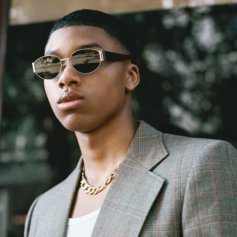 Круглые металлические солнцезащитные очки в стиле стимпанк для мужчин и женщин