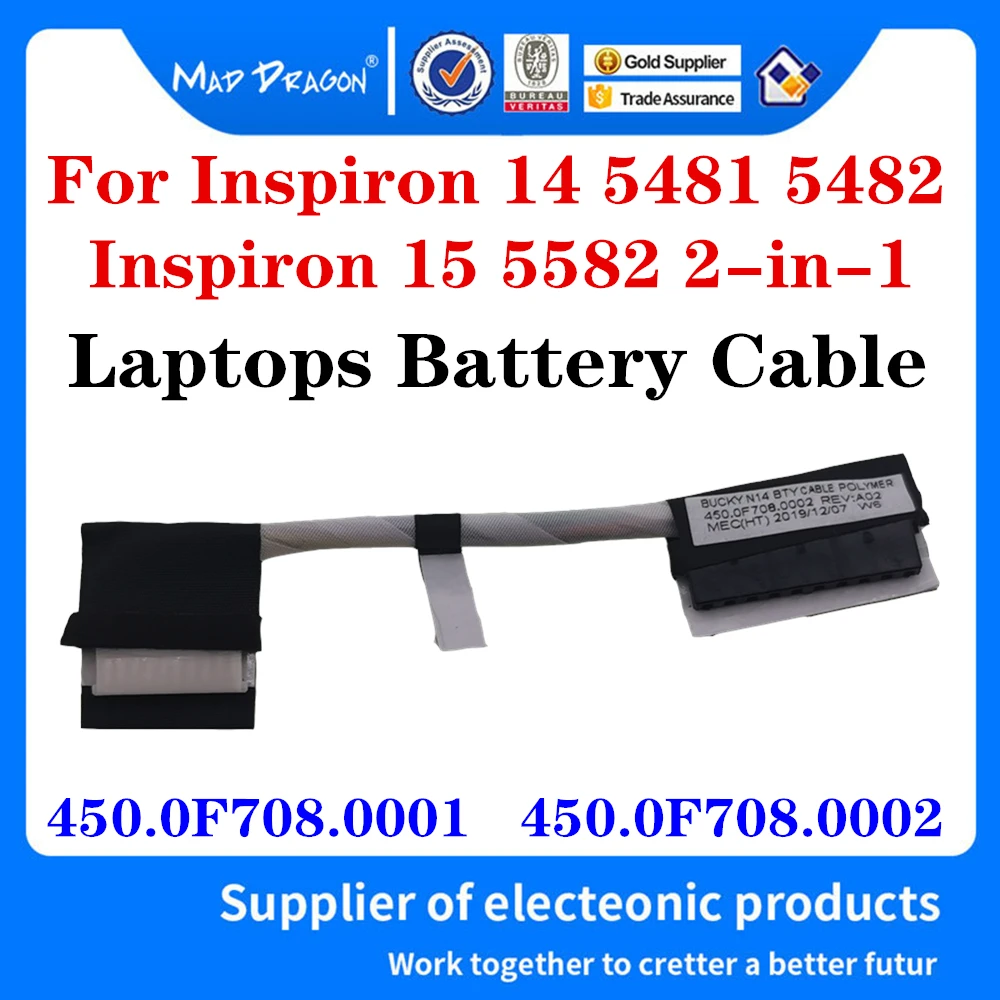 

450.0F708.0001 New original Laptops Battery line For Dell Inspiron 14 5481 5482 15 5582 2-in-1 Battery Cable 450.0F708.0002