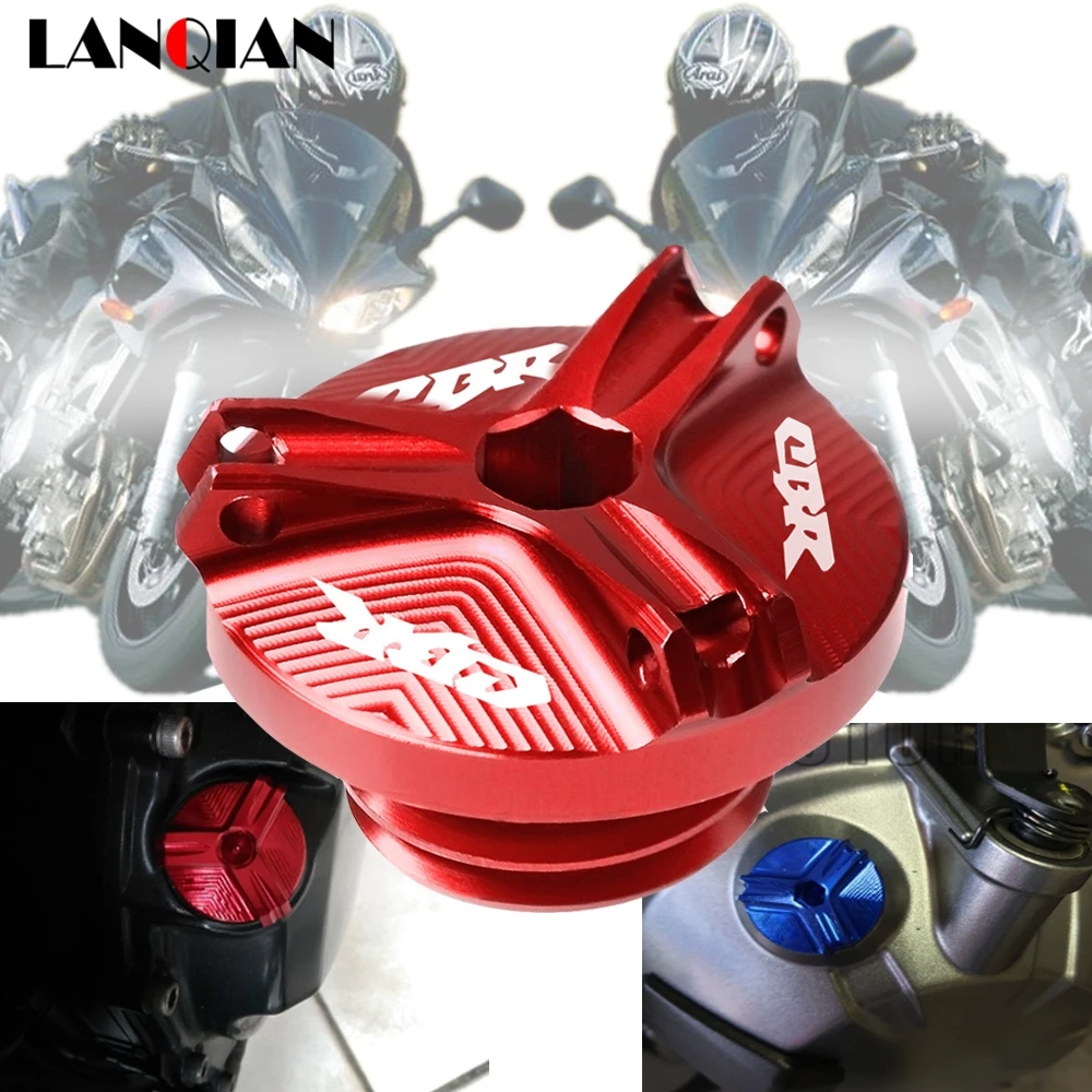 

Motorcycle M19*2.5 Engine Oil Drain Plug Sump Cup Plug Cover For Honda CBR 600F CBR 900 1000 RR CBR 600 F2 F3 F4 F4i 250R 500R