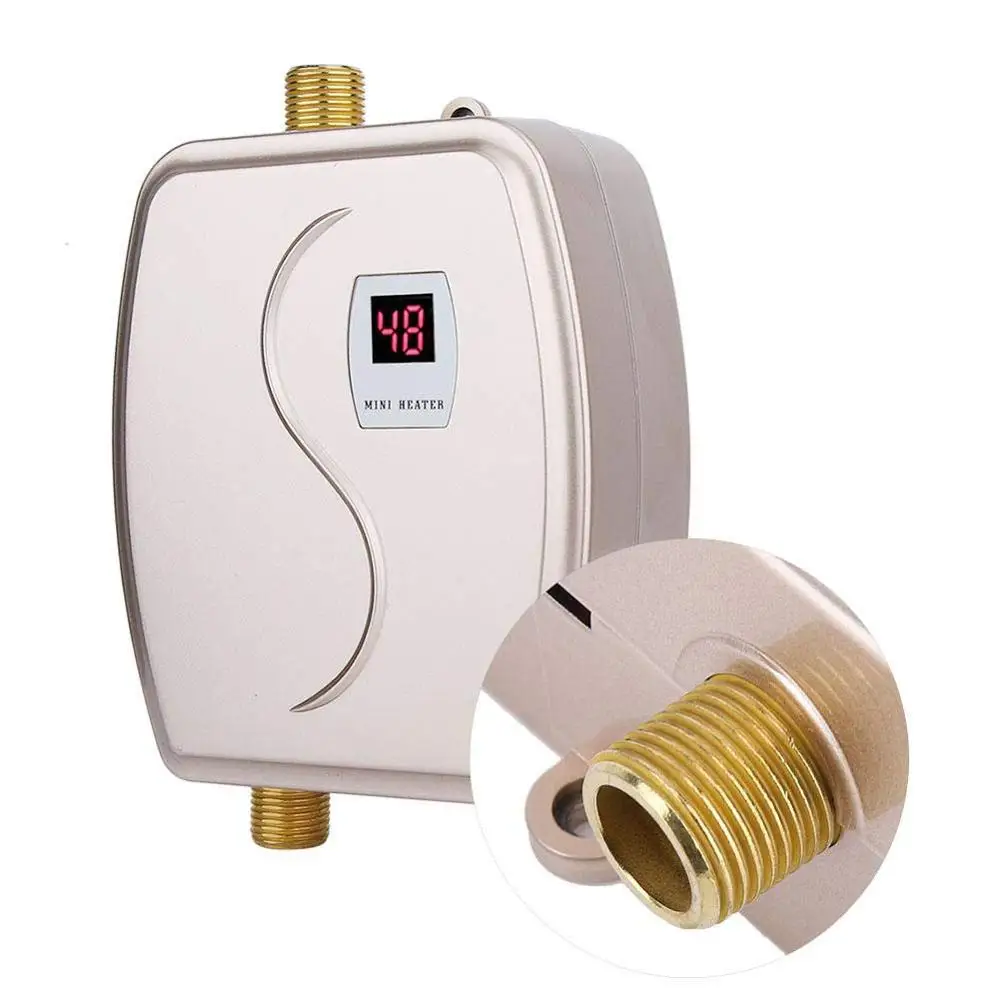 XY-FG-GD 3800W Kitchen Bathroom Instantaneous Electric Water Faucet Heater Mini Instant Tankless Tap Hot Heating Machine | Бытовая