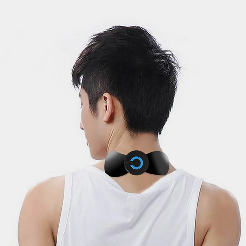 

Portable Neck Massager Mini Electric Convenient Intelligent Cervical Massage Stickers Meridian Massager Muscle Relief Pain