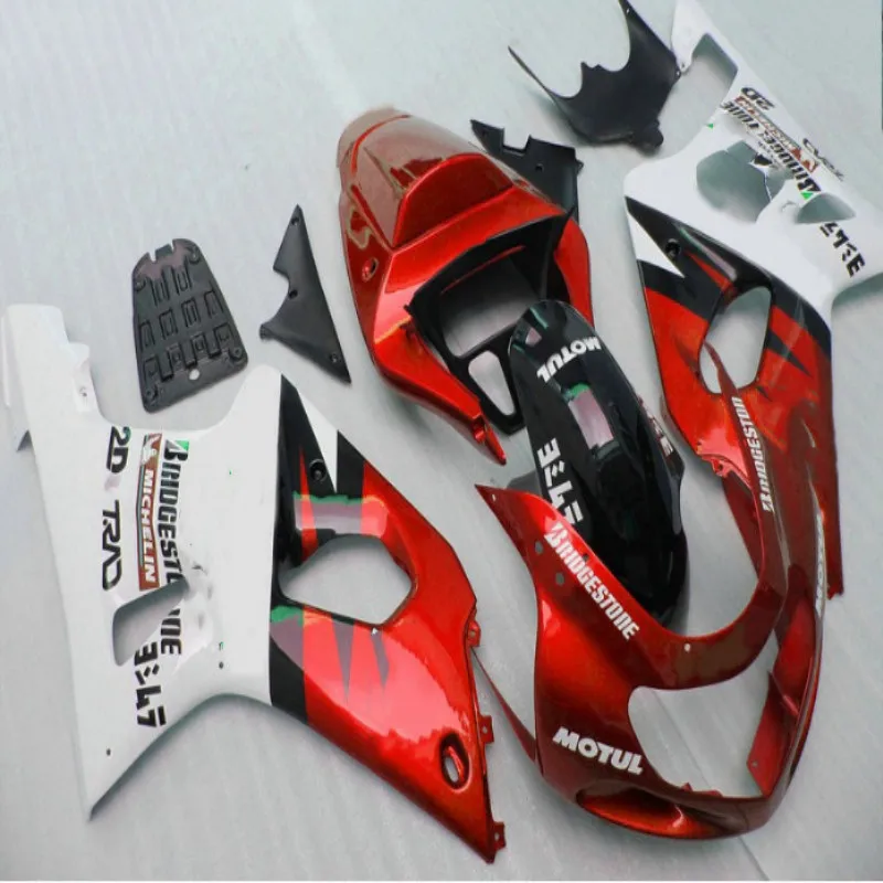 

Fairing kit for Suzuki 2000 2001 2002 GSXR1000 K1 K2 ABS motorcycle fairings 00-02 GSXR 1000 red whiteparts