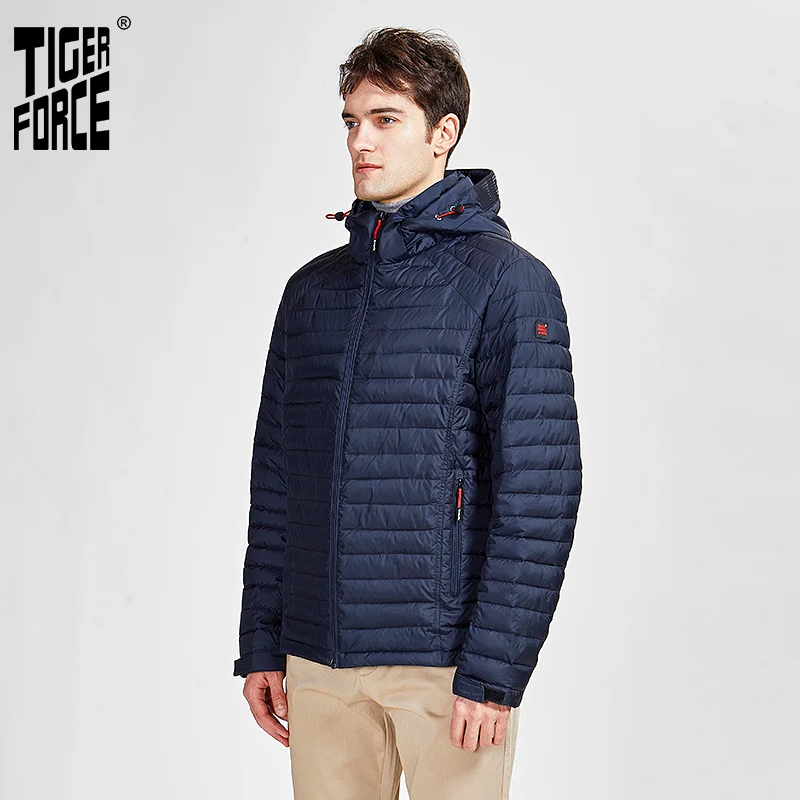 Tiger Force 2020 новинка пальто новое поступлениемужское скрытый капюшон весенняя