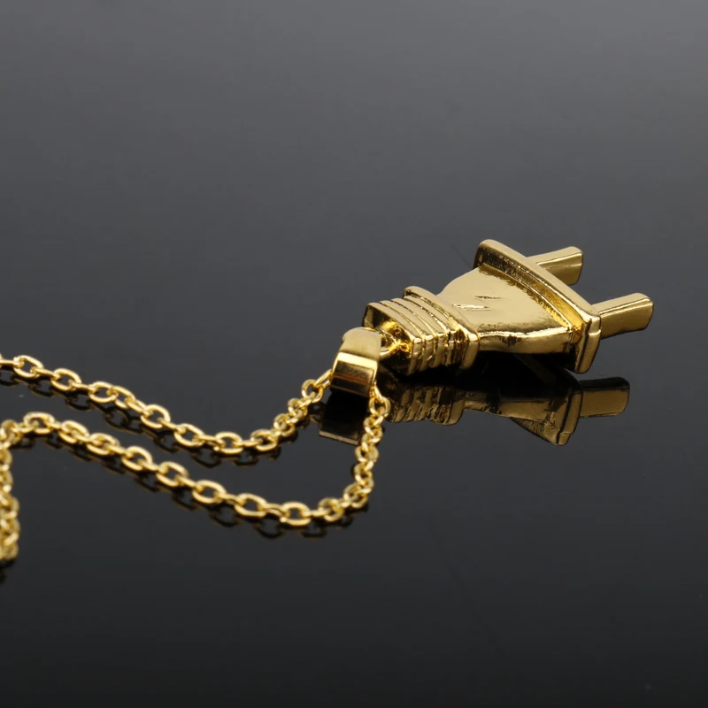 Electrical Plug Shape Pendant Necklace 2 Colors Hip Hop Link Long Chain Jewelry Bling Iced Out Personilized Gifts | Украшения и