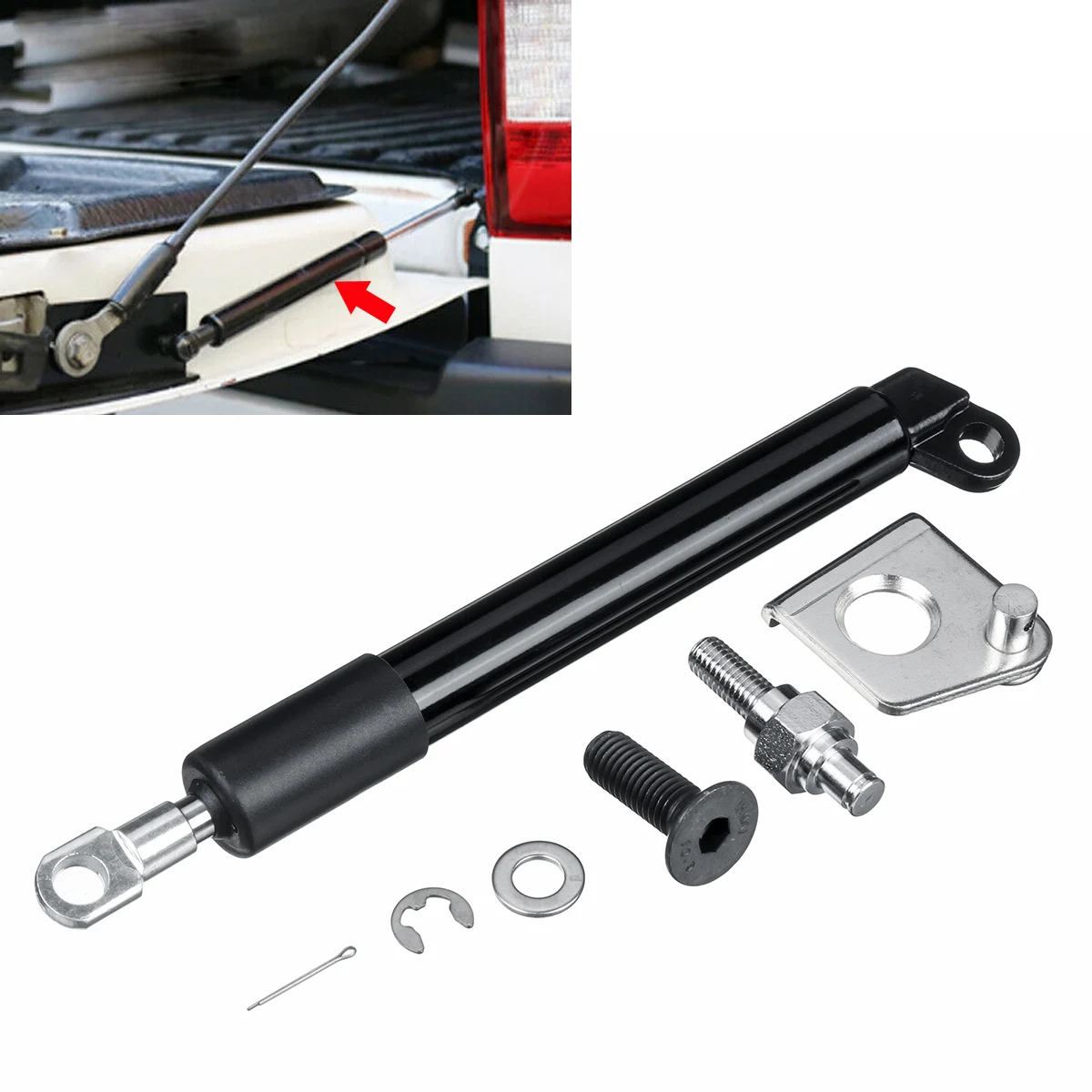 

NP300 Rear Trunk Liftgate Tailgate Shock Gas Strut Assist Easy Slow Down Kit For Nissan Navara 2015-2019 Car Accessories