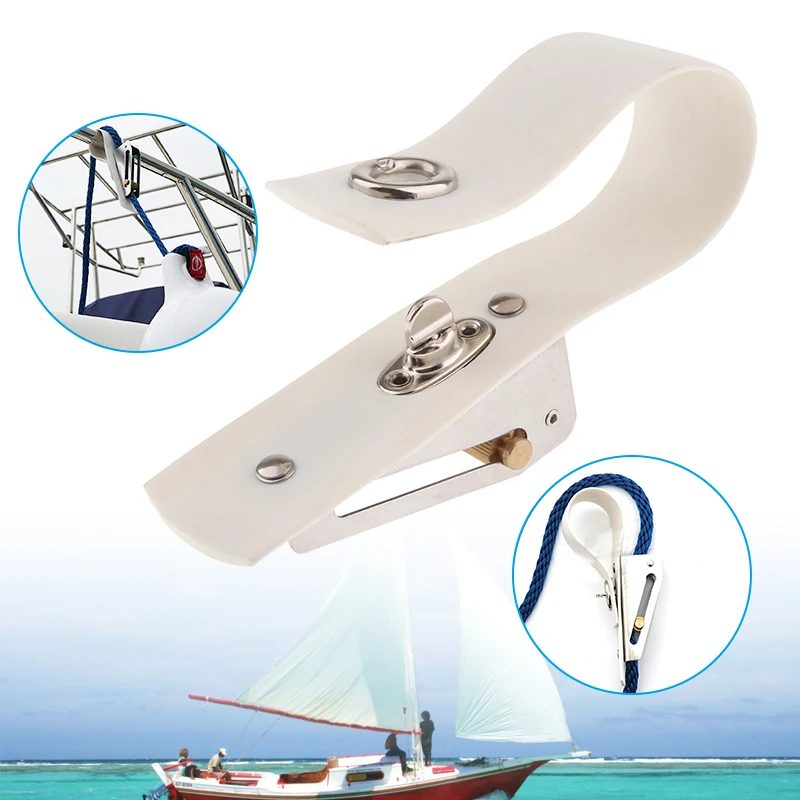 

6.3 Inch Boat Fender Adjuster Marine Rope Adjuster Metal Buckles PVC Mounting Band For Yacht Speedboat Boat Accessories Marine