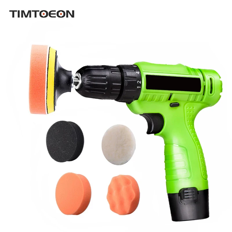 

Полировальная машинка TIMTOEON 220 В с регулируемой скоростью, многофункциональная ручная электрическая отвертка, автомобильные аксессуары