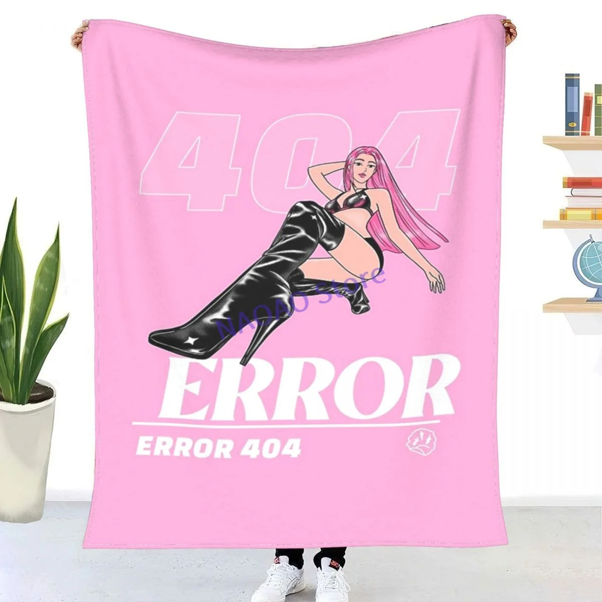 

Anime Cyberpunk Female Throw Blanket Sheets on the bed Blankets on the sofa Decorative lattice bedspreads Happy nap for children