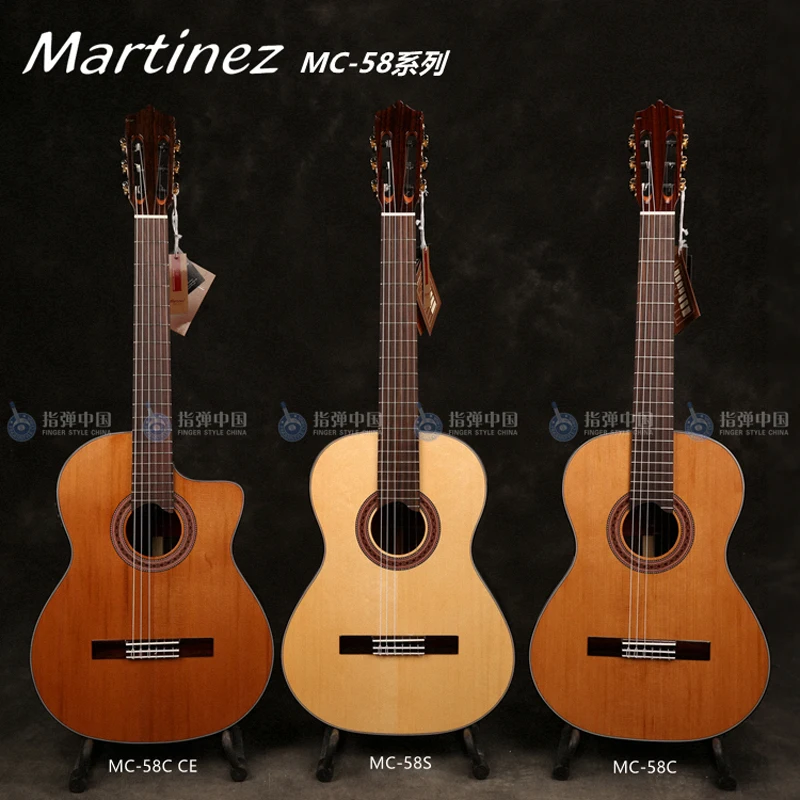 Martinez MC-58 Классическая гитара из цельного дерева, martinez Классическая гитара s