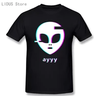 tops t shirt men aesthetic meme vaporwave alien fit inscriptions geek custom male tshirt