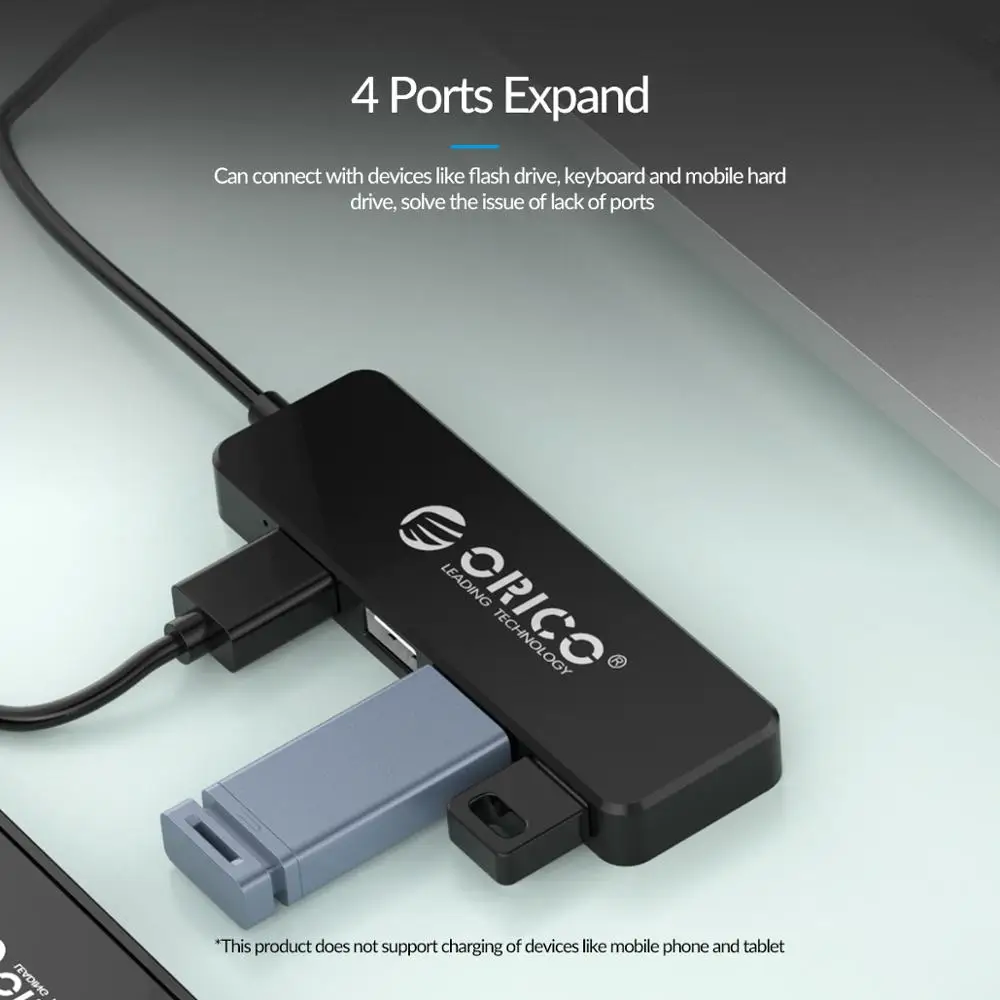 Мини-разветвитель ORICO высокоскоростной Разветвитель USB 2 0 с 4 портами OTG адаптер