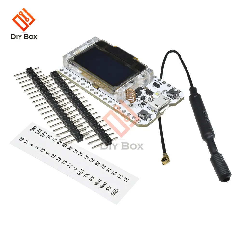 868 МГц-915 МГц SX1276 ESP32 LoRa 0,96 дюймовый синий OLED дисплей Bluetooth wifi Lora комплект 32 модуля IOT макетная плата для Arduino