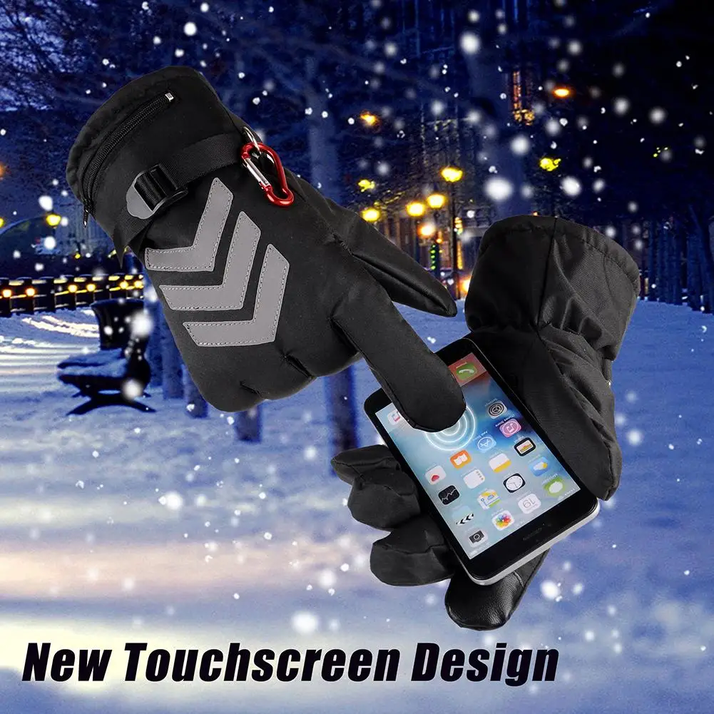 Зимние грелки для рук электрические термоперчатки с перезаряжаемой батареей