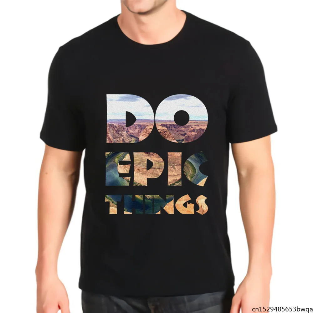 

Do Epic Things Adventure Great Outdoors Stars Stripes Best Seller Top Men's Anime T-shirt Kawaii Graphic New T Shirt