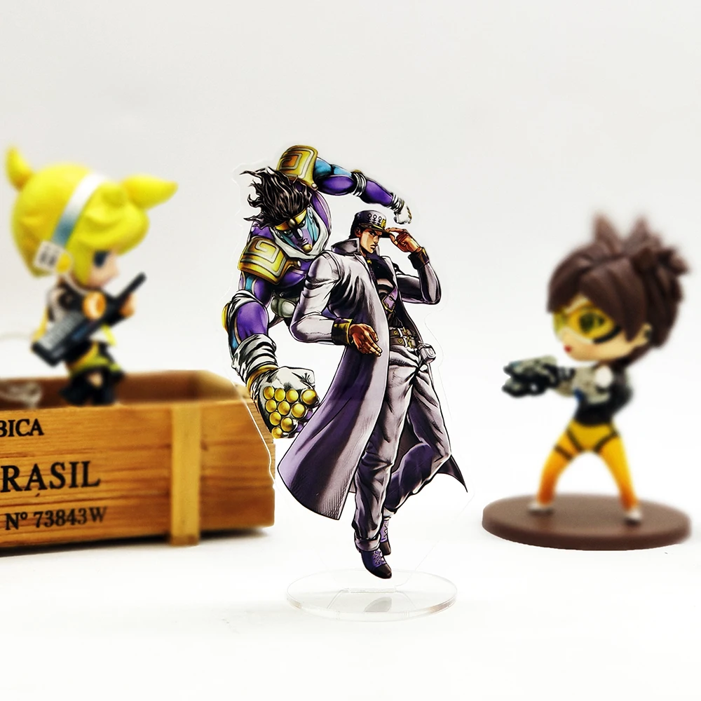 

Кудзё дзётаро Платина ХВ фигурка на акриловой подставке держатель модели торта из аниме «невероятные приключения Джоджо»