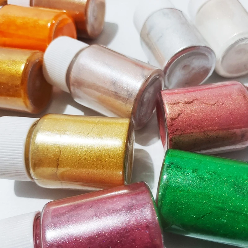 

36 Colors Cosmetic Grade Pearlescent Natural Mica Mineral Powder Epoxy Resin Dye