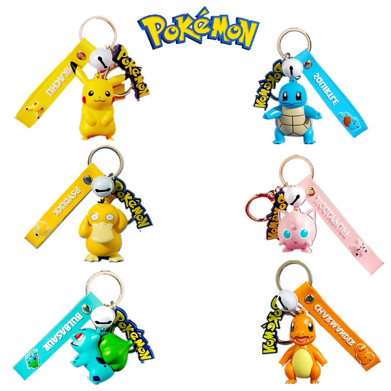 

TAKARA TOMY Покемон экшн-фигурка брелок Пикачу мультфильм милый кавайный автомобиль аксессуары сумка кулон влюбленная девочка мальчик детская ...