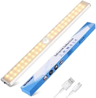 Cabinet Light Closets PIR Motion Sensor Lamp LED USB Rechargeable Kitchen Lights for Cupboard Wardrobe Room