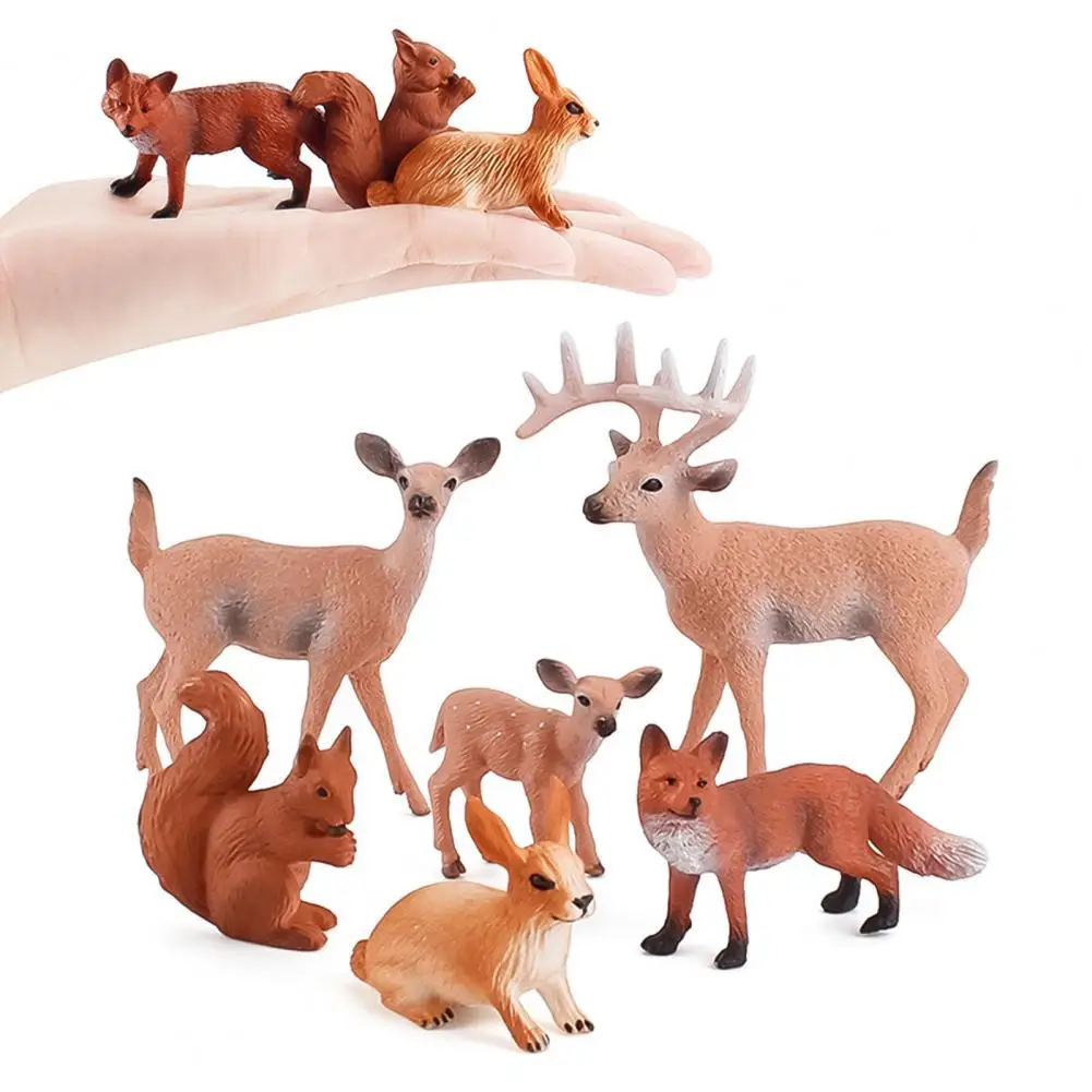 

Animal Model Mini Simulation PVC Toy Wild Animal Model Ornament for Decor