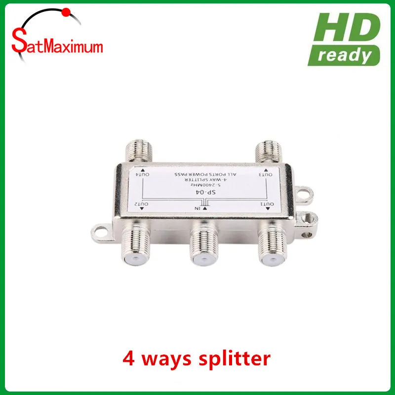 4 сторонний коаксиальный антенный спутниковый сплиттер цифровой ТВ кабель 5 2400