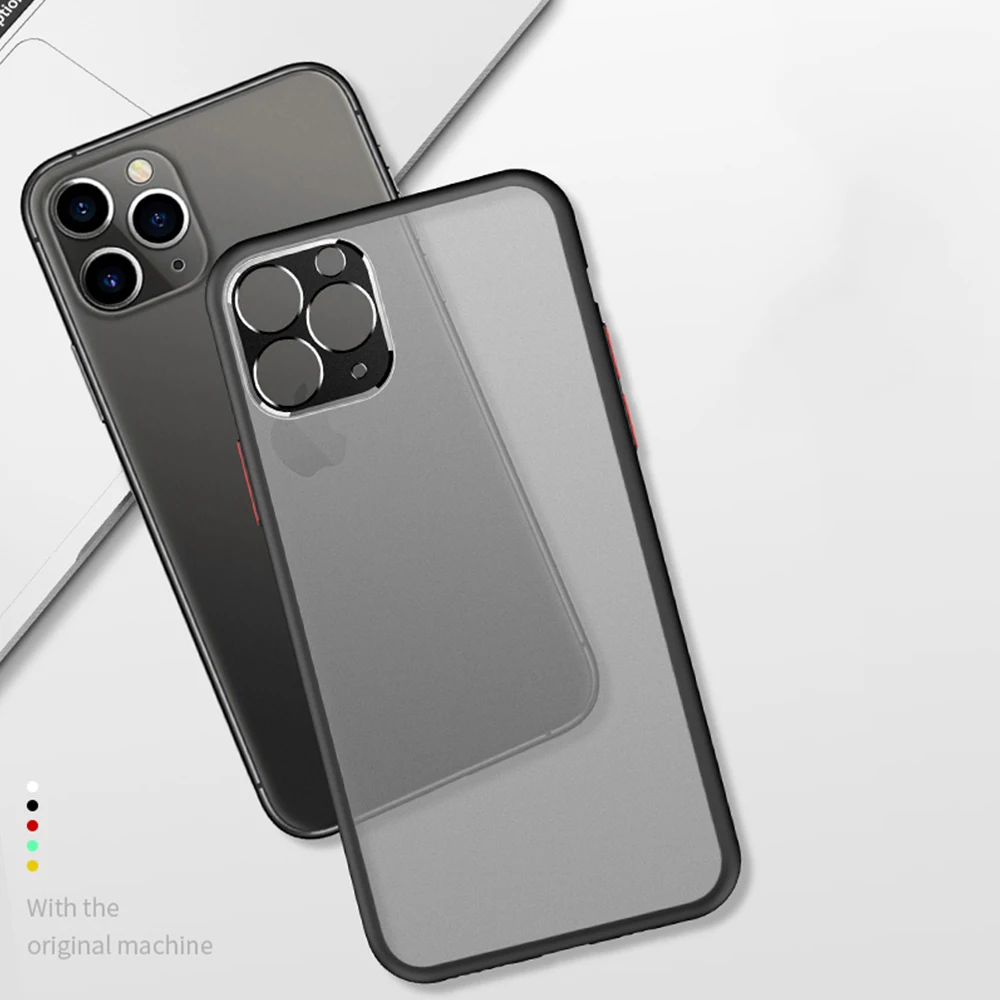 Матовый чехол для телефона Apple iPhone X XR XS 11 Pro Max 8 7 6S 6 Plus защитный прозрачный мягкий