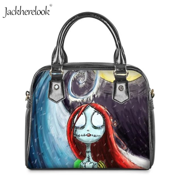 H7380DL Jackherelook Рождественский кошмар Сумочка для леди большая кожаная сумка женская сумка через плечо девушка должна сумки классный подарок на Хэллоуин - Цвет: H7380DL