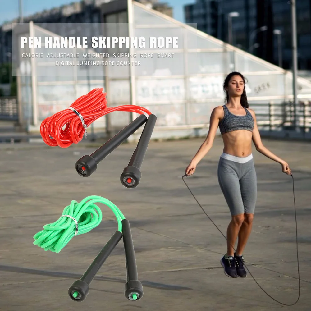 Спортивная Скакалка для фитнеса регулируемая из ПВХ похудения тренировок