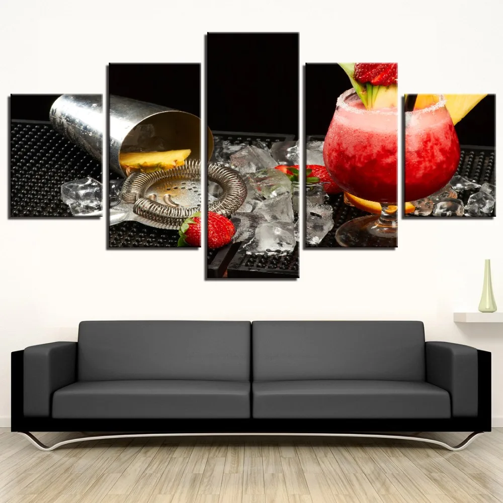 5 шт. клубника коктейльный ледяной блок сверкающие винные стойки вечерние