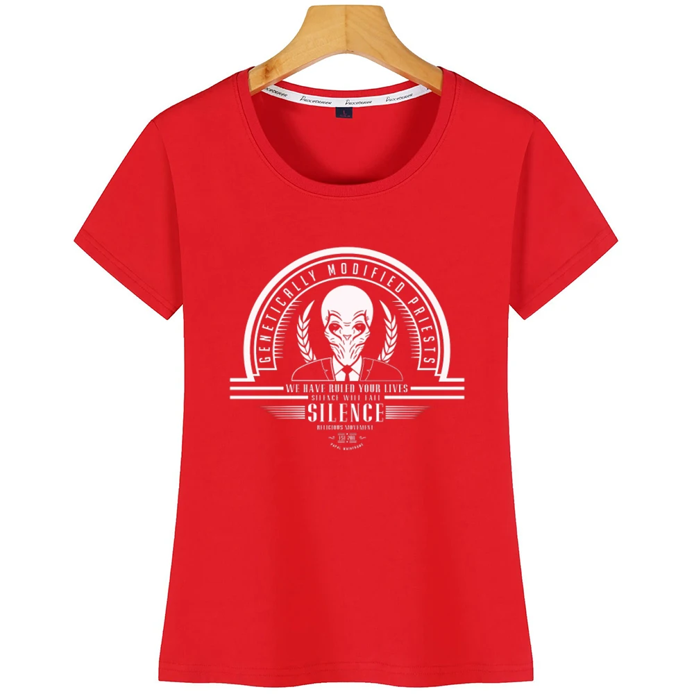 Топы футболка Женская Доктор Кто тишина Vogue белая хлопковая | одежда