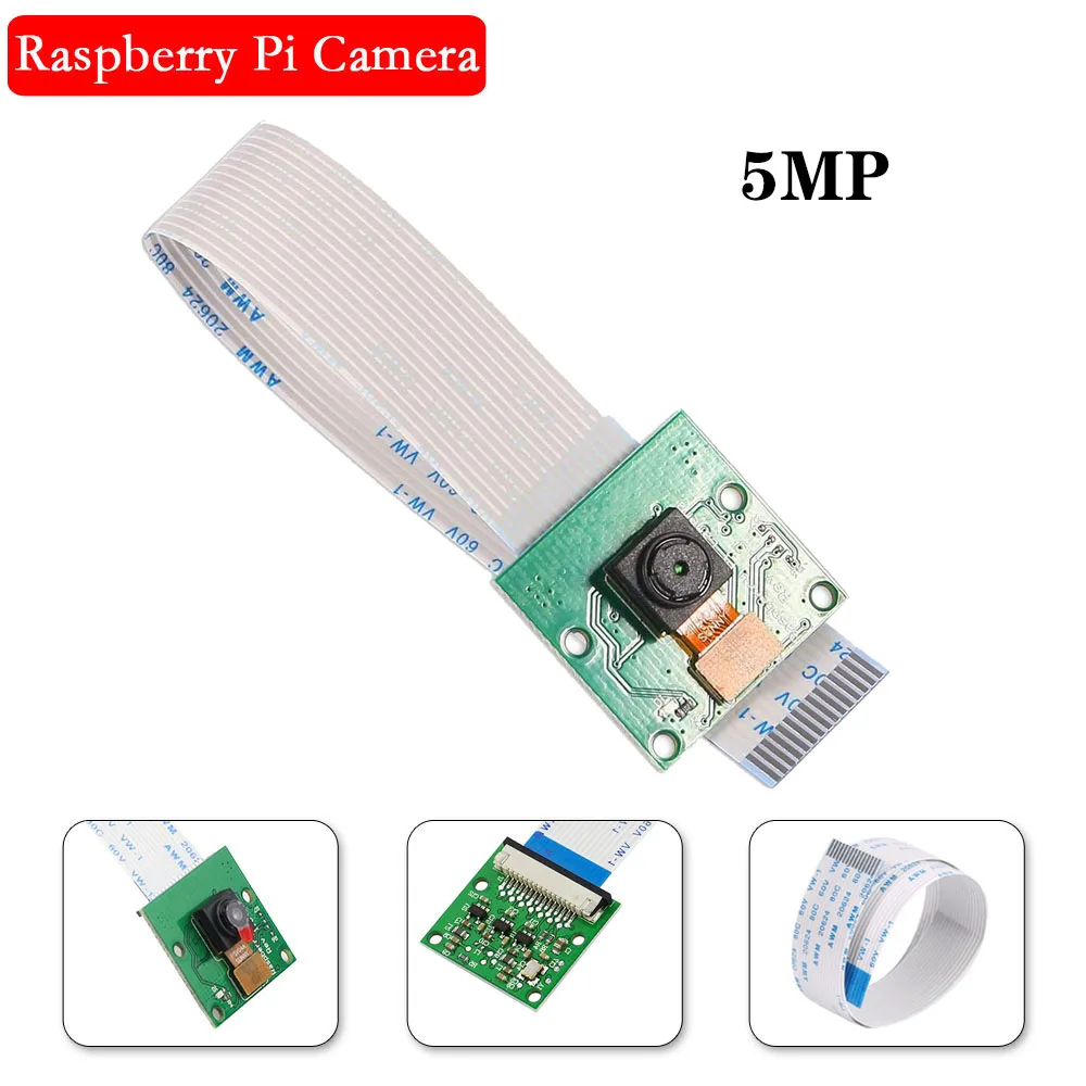 Raspberry Pi 4 Камера 5MP 1080P 720 OV5647 видео Камера с FFC кабель для Raspberry Pi 4 3 Модель B 3B плюс 4B Pi3 B