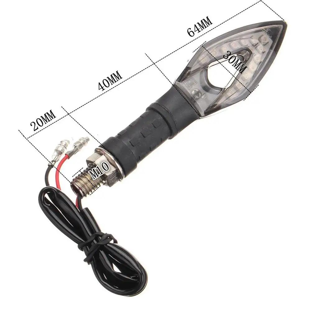 

1PC Factory Direct 14 LED Motorcycle Turn Signal Light Streamer Indicator Light