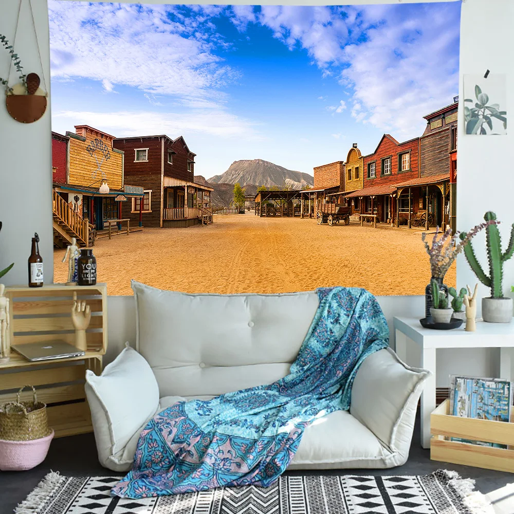 Simsant японский уличный гобелен плюшевый мишка разрушенный городской арт