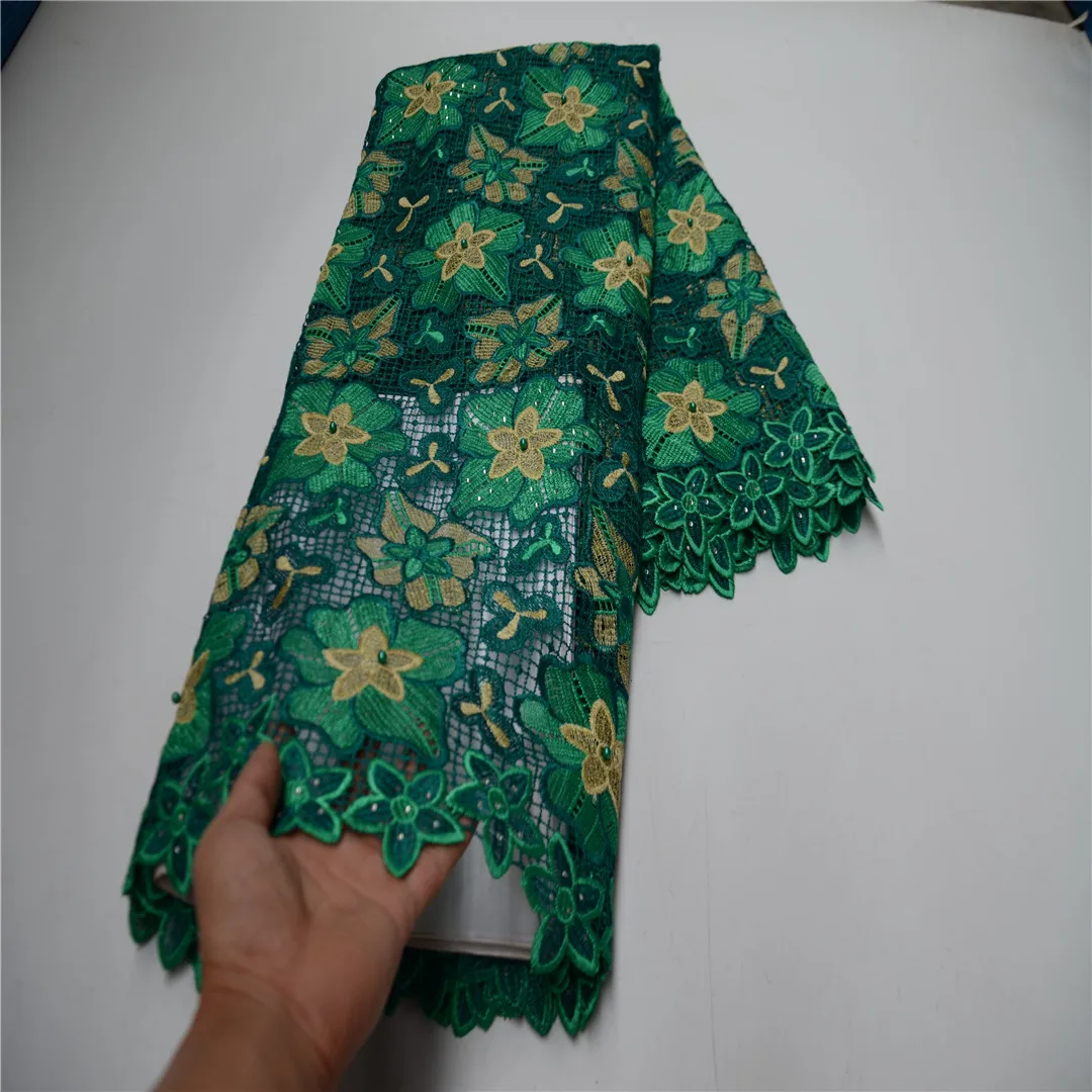 2021 модная африканская кружевная ткань с вышивкой в нигерийском стиле гипюровая