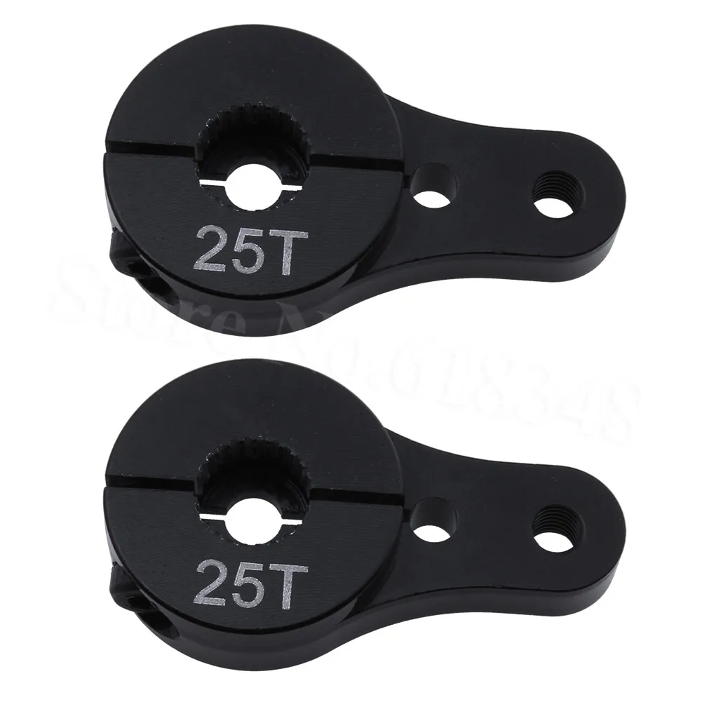 2 шт./лот алюминиевый 25T Servo рожковый рулевой Кронштейн для 1/10 весы Рок Гусеничный