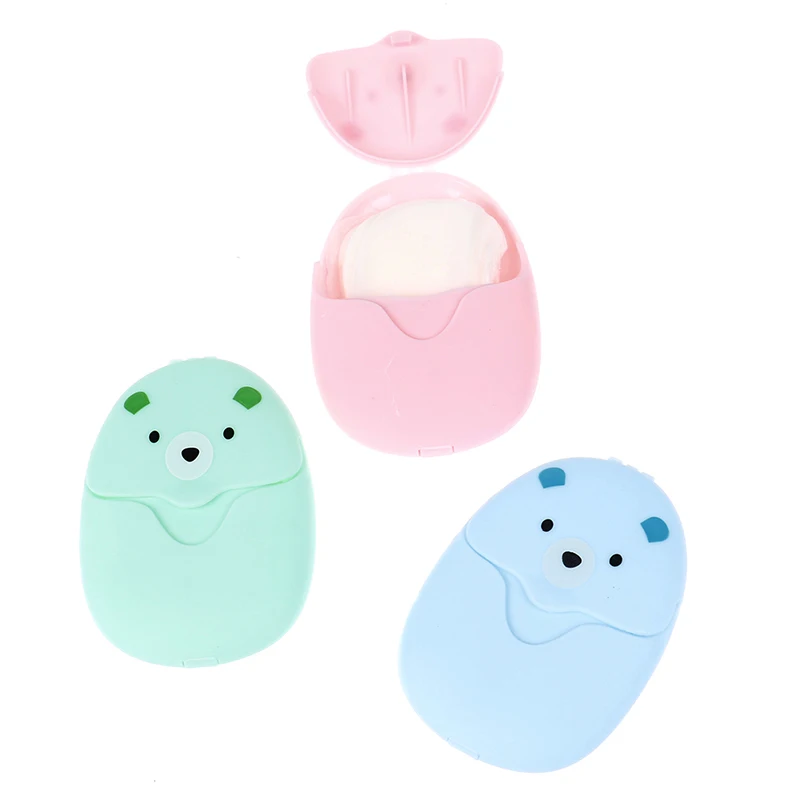 

Disposable 50Pcs/Box Soap Paper Washing-hand Shower Portable Travel Scented Foaming Small Soap Box Paper