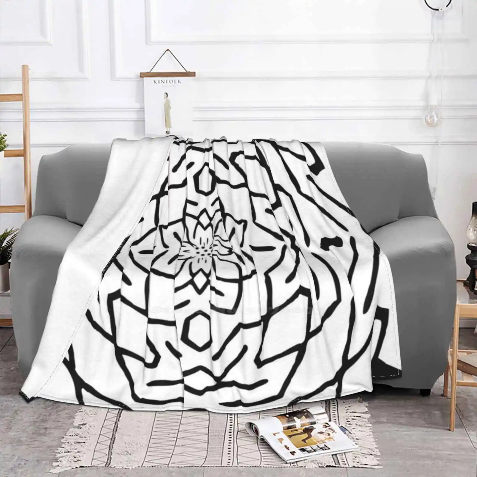 Pro Level - Colour It All! Fun With Sharpies Design ( 6 ) Air Conditioning Blanket Travel Portable Heavily Geometric | Дом и сад