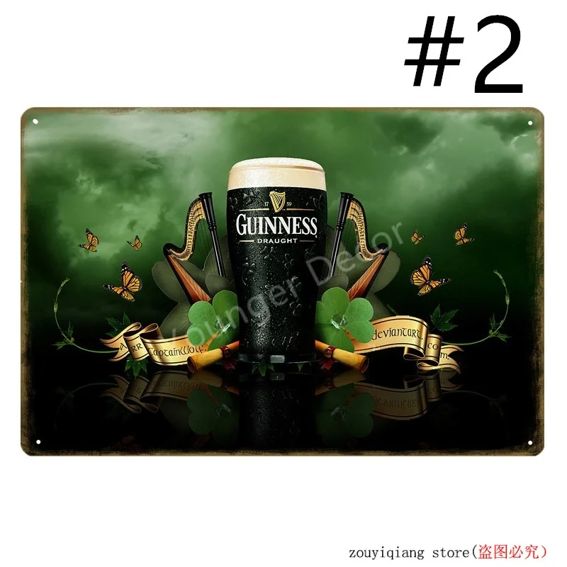 Металлический постер-картина Guinness для прочности ретро реклама пива