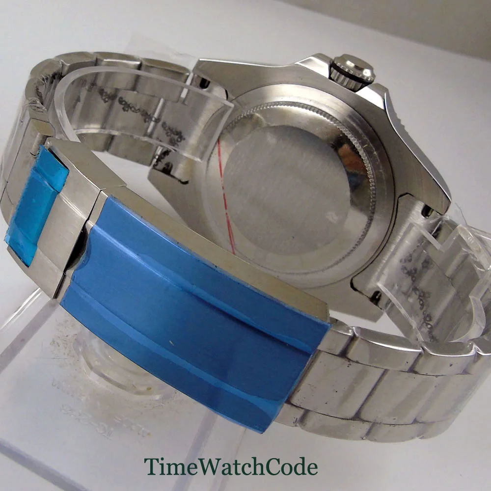 43mm Automatic Men's Watch Miyota8215 Movement Blue Dial Sapphire Glass Date Ceramic Bezel Insert Luminous Oyster Bracelet | Наручные